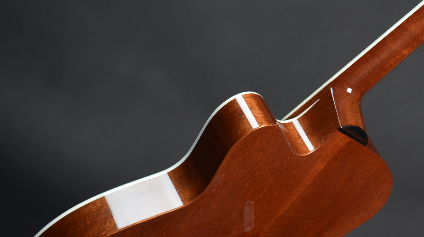 side view of guitar 20