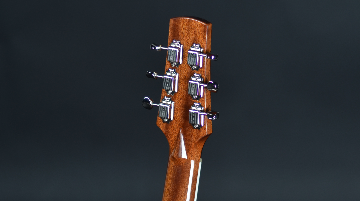 v-joint and tuner detail of guitar 20