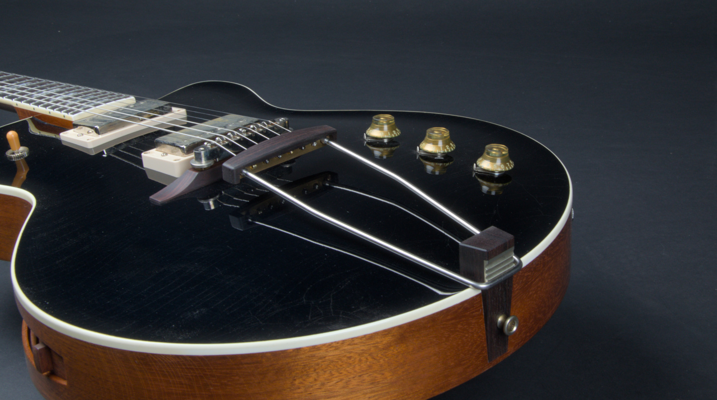 tailpiece and knob detail of guitar 21